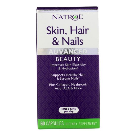 Natrol Skin Hair and Nails with Lutein Capsules - 60 Count