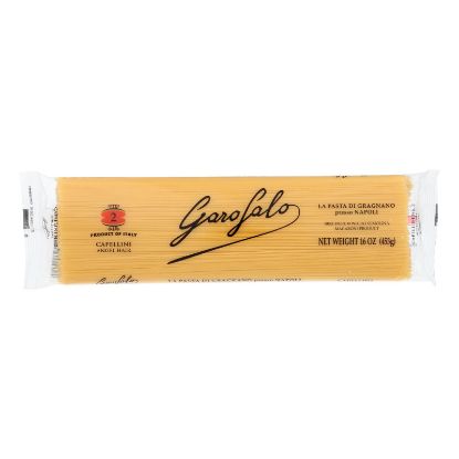 Garofalo Capellini Angel Hair Semolina Pasta - Case of 20 - 16 oz.