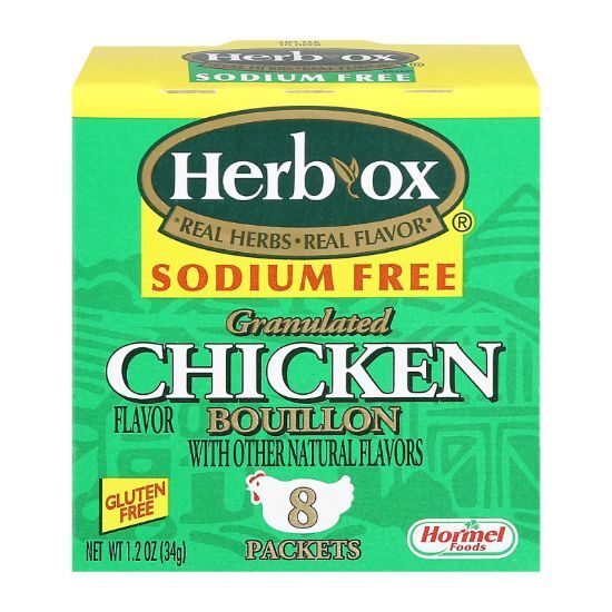 Herb-Ox Boullion - Chicken - Low Sodium - Case of 12 - 8 count