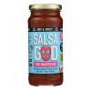 Salsa God Hot Fire Roasted Red Salsa  - Case of 6 - 16 OZ