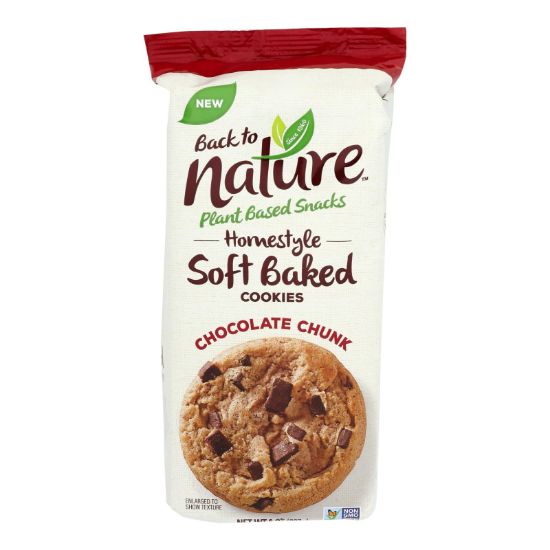 Back To Nature - Cookie Homestyle Chocolate Chunk - Case of 6-8 OZ