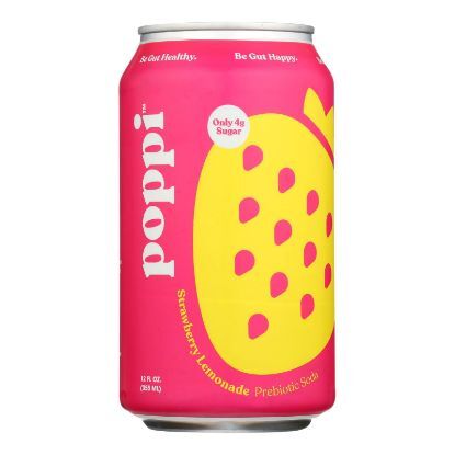 Poppi - Prebio Soda Strwbry Lemon - Case of 12-12 FZ