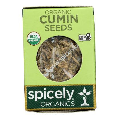 Spicely Organics - Organic Cumin Seed - Whole - Case of 6 - 0.5 oz.
