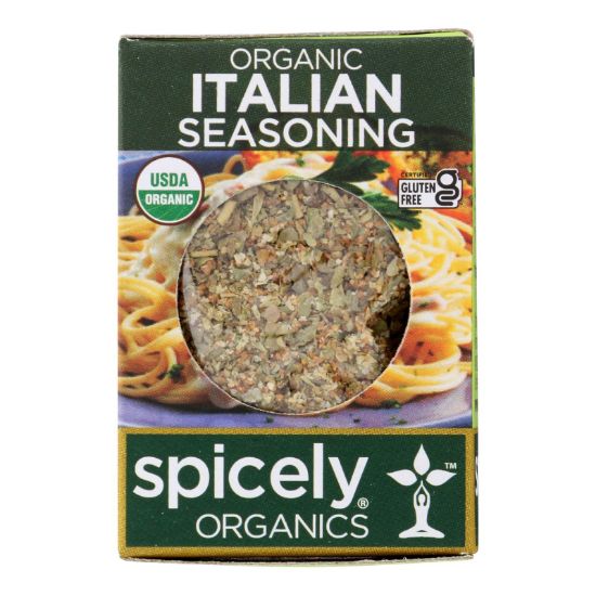 Spicely Organics - Organic Italian Seasoning - Case of 6 - 0.1 oz.