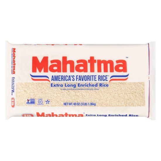 Mahatma Extra Long Grain Enriched Rice - Case of 12 - 3 LB