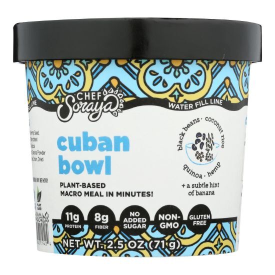 Chef Soraya Eat A Bowl - Rice Cuban Black Beans Rice - Case of 6 - 2.5 OZ