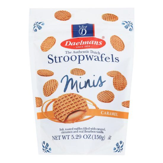 Daelmans Stroopwafel - Caramel - Mini - Case of 10 - 5.29 oz