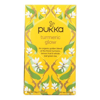 Pukka Organic Herbal Tea Turmeric Glow  - Case of 6 - 20 CT