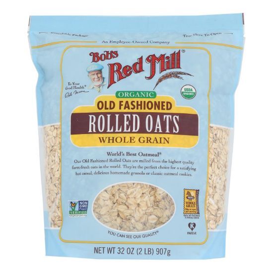 Bob's Red Mill - Oats - Organic Old Fashioned Rolled Oats - Case of 4 - 32 oz.