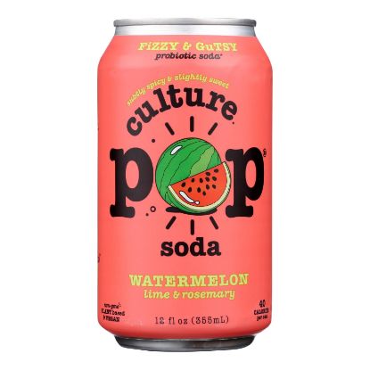 Culture Pop Soda - Soda Watermelon - Case of 6-4/12 FZ