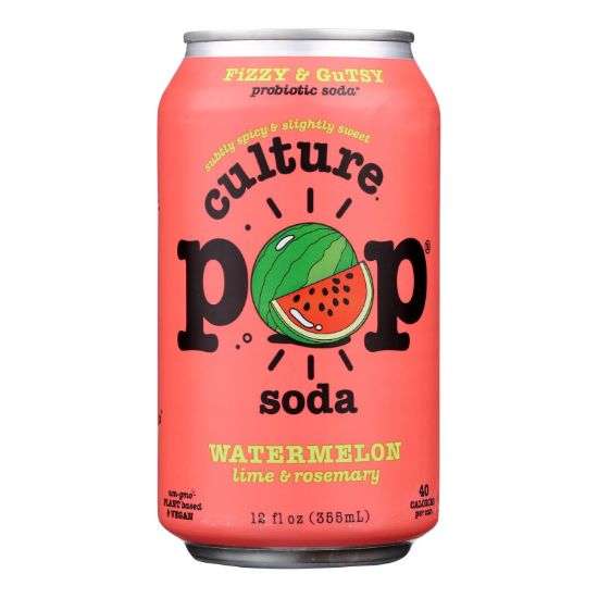 Culture Pop Soda - Soda Watermelon - Case of 6-4/12 FZ