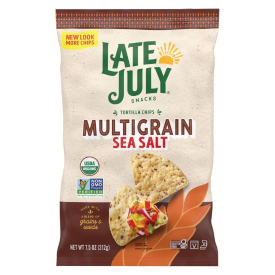 Late July Snacks - Tort Chips Multigrn Sea Salt Gluten Free - Case of 12-7.5 OZ