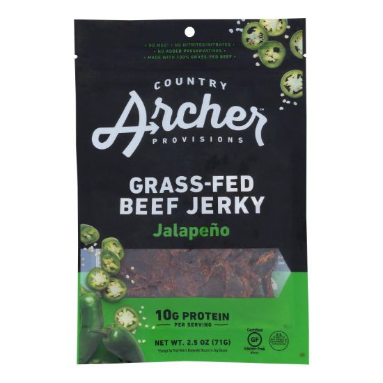 Country Archer - Jerky Beef Sweet Jalapeno - Case of 12-2.5 OZ