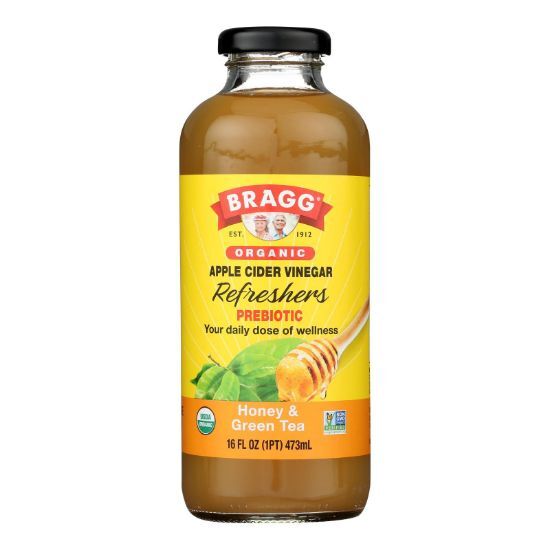 Bragg - Apple Cider Vinegar Honey Green Tea Refresh - Case of 12-16 FZ