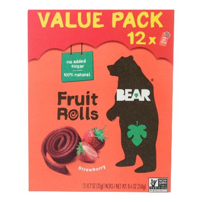 Bear - Fruit Rolls Strwbrry 12pk - Case of 5-8.5 OZ