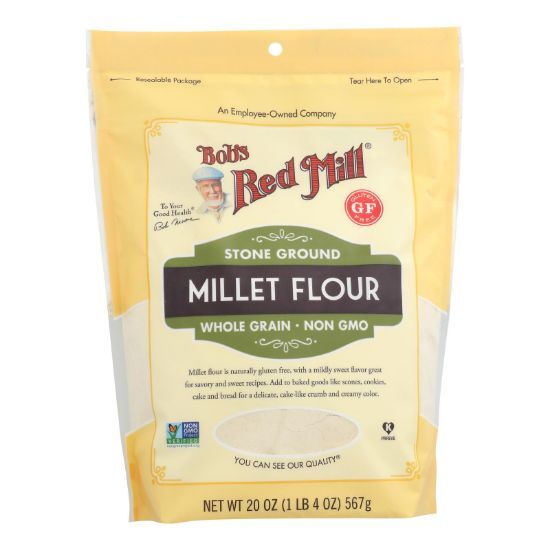 Bob's Red Mill - Millet Flour Gluten Free - Case of 4 - 20 OZ