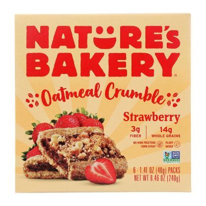 Nature's Bakery - Oatmeal Crumble Strawberry - Case of 6 - 8.46 OZ