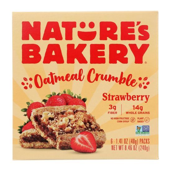 Nature's Bakery - Oatmeal Crumble Strawberry - Case of 6 - 8.46 OZ