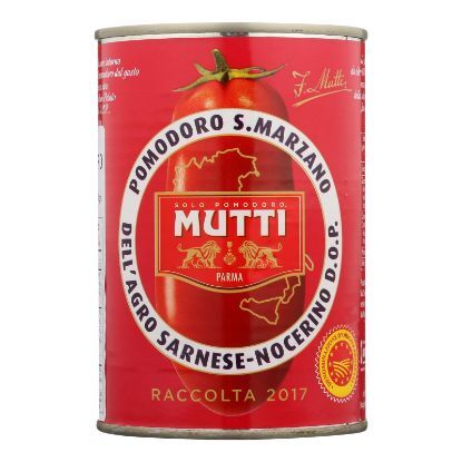 Mutti San Marzano Pdo Whole Peeled Tomatoes - Case of 6 - 14 OZ