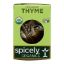 Spicely Organics - Organic Thyme - Case of 6 - 0.1 oz.