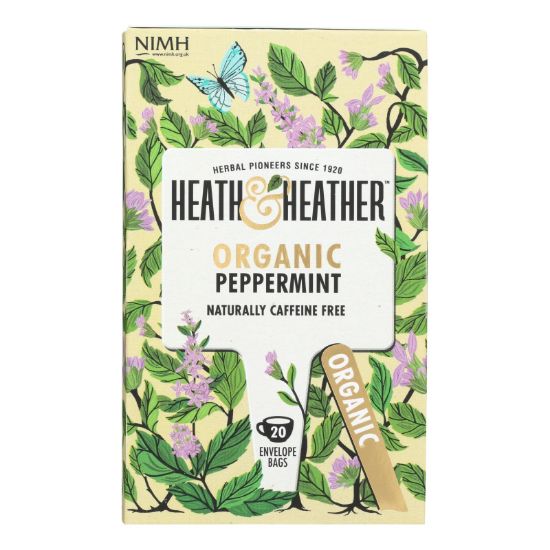 Heath & Heather - Tea Peppermint Herbal - Case of 6 - 20 CT