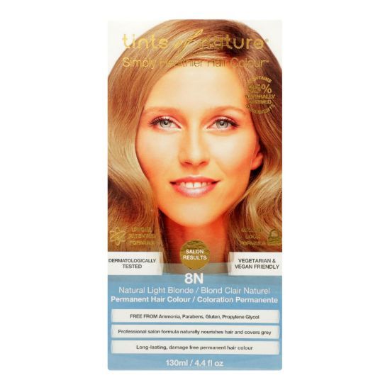 Tints Of Nature 8N Natural Light Blonde Hair Color  - 1 Each - 4.4 FZ