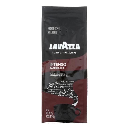 Lavazza Coffee's Intenso Dark Roast  - Case of 6 - 12 OZ