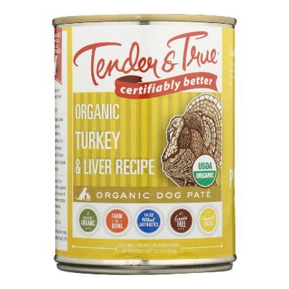 Tender & True Dog Food, Turkey And Liver - Case of 12 - 12.5 OZ