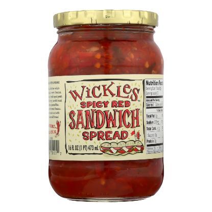 Wickle's Spicy Red Sandwich Spread  - Case of 6 - 16 FZ