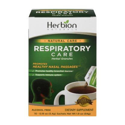 Herbion Naturals Respiratory Care - Natural Care - Herbal Granules - 10 Packets