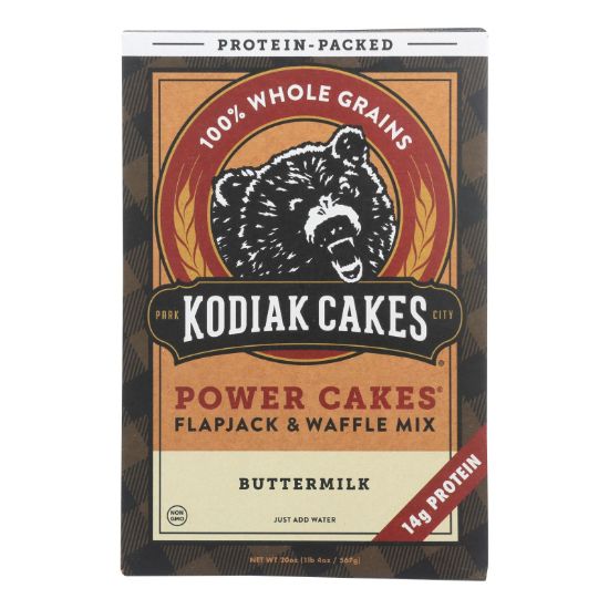Kodiak Cakes Power Cakes Flapjack & Waffle Mix - Case of 6 - 20 OZ