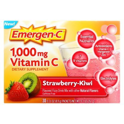 Emergen-c - Strawberry Kiwi - 1 Each - 30 PKT