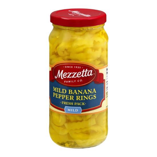 Mezzetta Mild Deli - Sliced Pepper Rings - Case of 6 - 16 Fl oz.