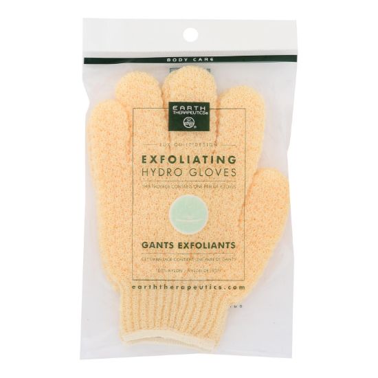 Earth Therapeutics - Exfoliating Gloves Natural - 1 Each - PAIR