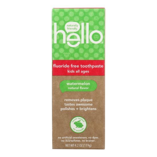 Hello Products Llc - Tpst Natural Wtrmln Flrd Free - Case of 6-4.2 OZ