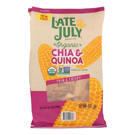 Late July Snacks - Tort Chip Chia Quinoa - Case of 9-10.1 OZ