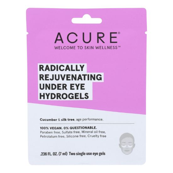 Acure - Under Eye Mask - Radically Rejuvenating Hydrogel - Case of 12 - 1 Each