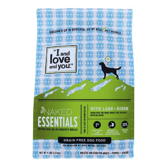 I And Love And You - Dog Kibble Lamb And Bison - Case of 4-4 LB