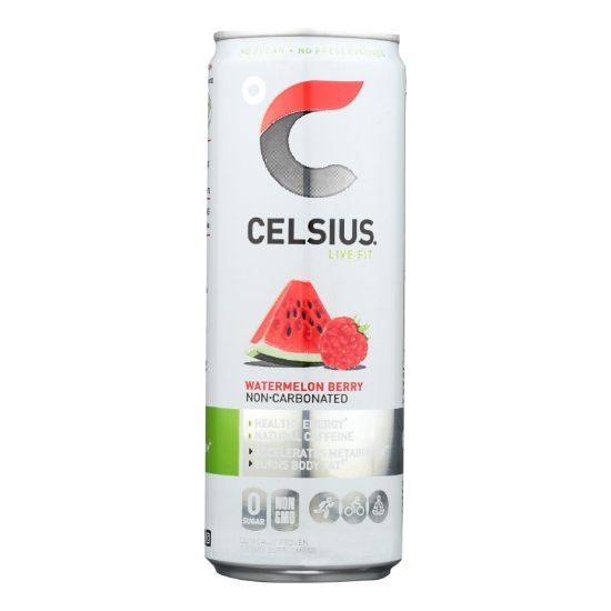 Celsius Natural-Watermelon Berry Non-Carbonated Fitness Drink  - Case of 12 - 12 FZ