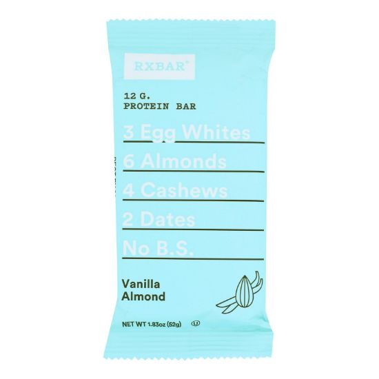 Rxbar - Protein Bar Vanilla Almond - Case of 12 - 1.83 OZ