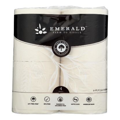 Emerald Brand - Bath Tissue 2 Ply 4 Pack - CS of 12-1 CT