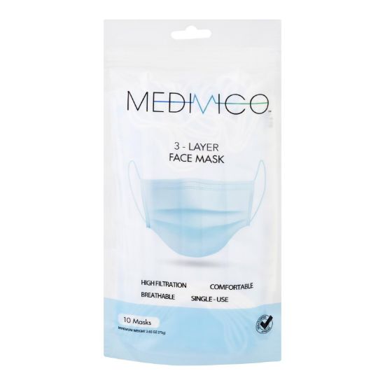 Medivico - Mask Civil Use 3 Ply - 1 Each 1-10 CT