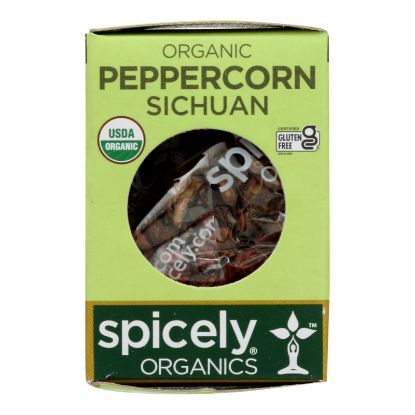 Spicely Organics - Organic Peppercorn - Sichuan - Case of 6 - 0.2 oz.