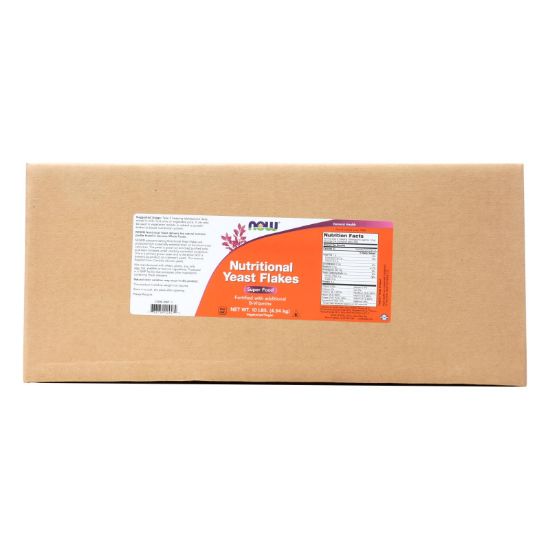 Now Foods - Yeast Flakes Nutritional - Case of 10 - LB