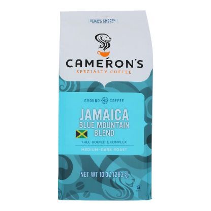 Cameron's Specialty Coffee Premium Jamaica Blue Mountain Blend Ground Coffee Beans  - Case of 6 - 10 OZ