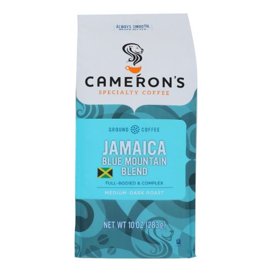 Cameron's Specialty Coffee Premium Jamaica Blue Mountain Blend Ground Coffee Beans  - Case of 6 - 10 OZ