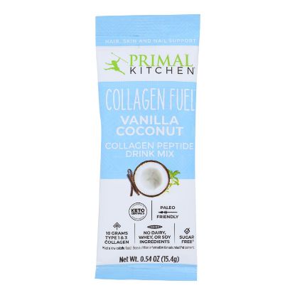 Primal Kitchen Vanilla Coconut Collagen Peptide Drink Mix, Vanilla Coconut - Case of 12 - .54 OZ