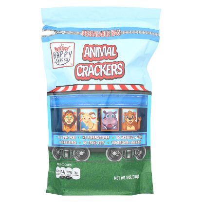 Happy Snacks - Crckrs Circus Anml Bag - Case of 6 - 8 OZ