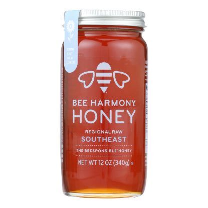 Bee Harmony Honey Regional Raw - Case of 6 - 12 OZ