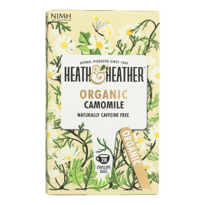 Heath & Heather - Tea Camomile Herbal - Case of 6 - 20 CT
